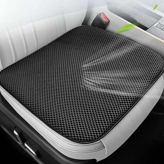 HOZVOMI Ultimate Comfort Car Seat Cushion - Ventilated & Breathable, TPR Cold Gel for Pressure Relief, Anti-Slip, Universal Fit for Car, Office & Home Use - Black/Gray/Brown/Beige/Blue