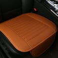 thumbnail image 1 of HOZVOMI Universal Car Front Seat Cover - Breathable Leather Pad Cushion, Faux Leather Protector with Non-Slip Design, Easy Installation for Most Vehicles - Black, Coffee, Beige, Orange, 1 of 8