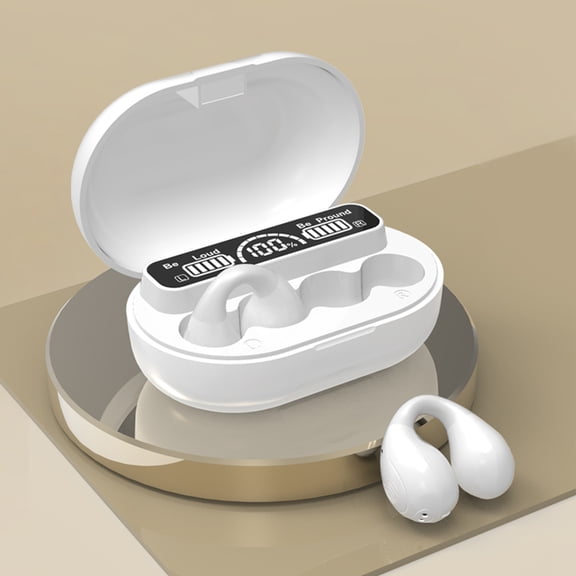 HOZVOMI Wireless Bluetooth 5.3 Sports Earbuds, Lightweight In-Ear with ANC, Mic & Charging Case (ABS Material)