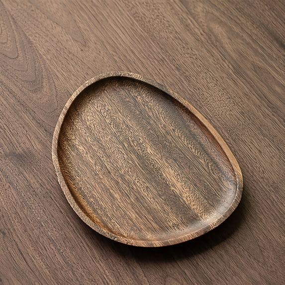 HOZVOMI Wooden Tea Tray Cup Storage Tray Multi Functional Use