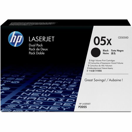 HP 05X (CE505XD) Toner Cartridges - Black High Yield (2 pack)