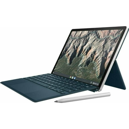 HP - 11" Touch-Screen Chromebook Tablet - Qualcomm Snapdragon - 8GB Memory - 64GB eMMC - Natural Silver & Night Teal