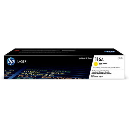 HP 116A Yellow Original Laser Toner Cartridge, ~700 pages, W2062A