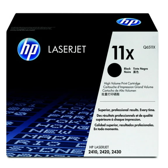 HP 11X Black High-yield Toner Cartridge toner for LaserJet 2410 2420,2430 Q6511X Hewlett Packard Toner