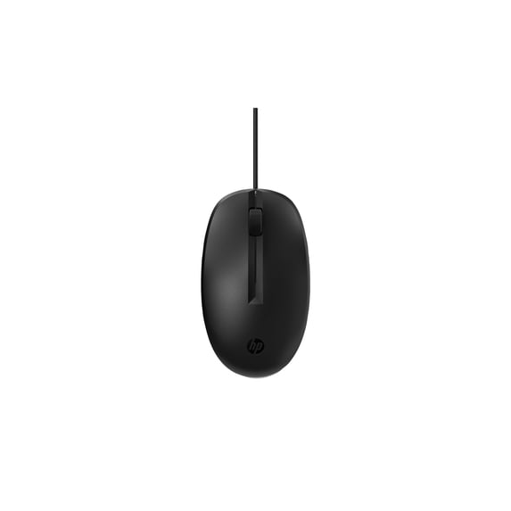 HP 125 Wired Mouse - Optical - Cable - USB - 1200 dpi - Scroll Wheel - 3 Button(s) - 1