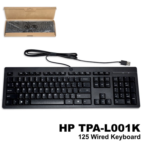 HP 125 Wired USB Keyboard (M27527-001)