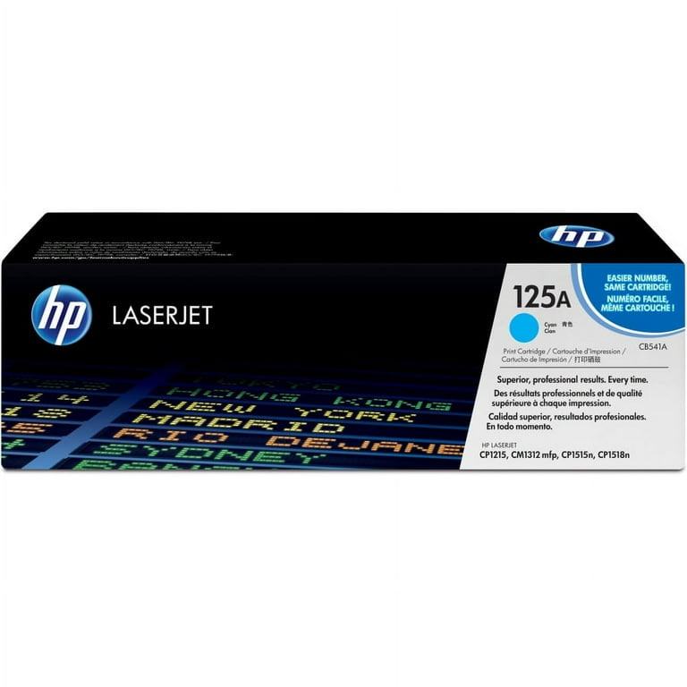 HP 125A, (CB541A) Cyan Original LaserJet Toner Cartridge HP 125A, (CB541A) Cyan Original LaserJet Toner Cartridge