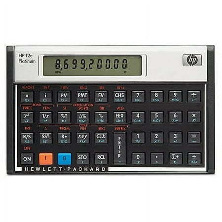 HP 12c Platinum Financial Calculator, 10-Digit LCD -HEWF2231AA