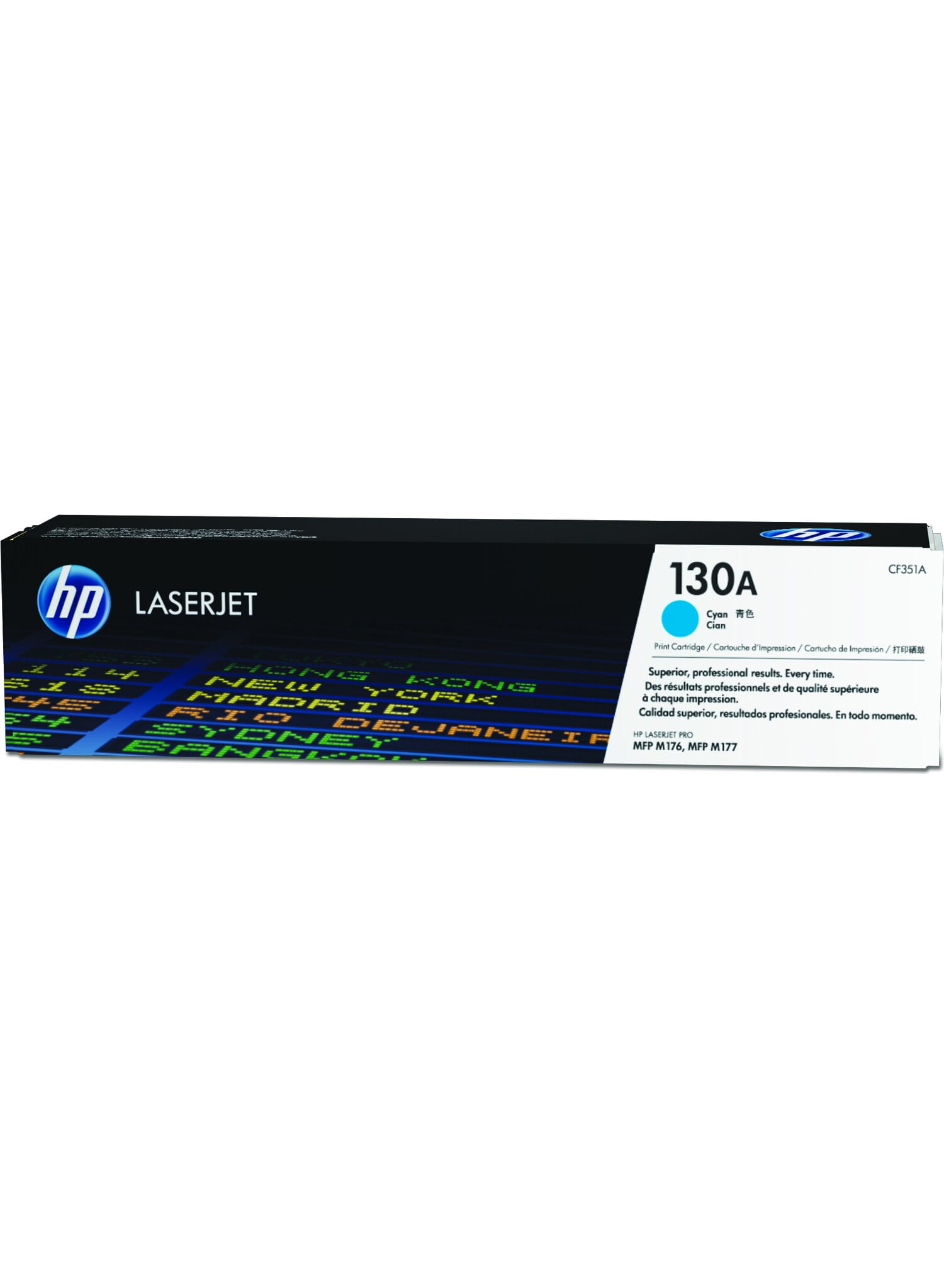 HP 130A Cyan Original LaserJet Toner Cartridge, ~1,000 pages, CF351A ...