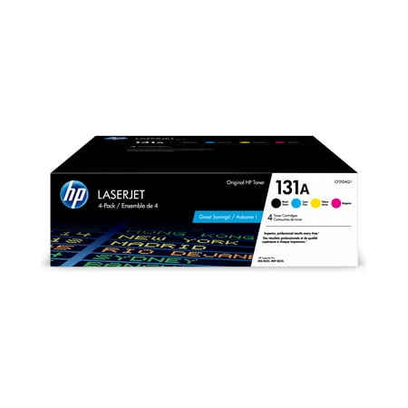 HP 131A 4-pack Black/Cyan/Magenta/Yellow Original LaserJet Toner Cartridges,