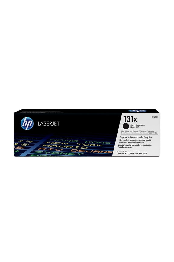 HP 131X High Yield Black Original LaserJet Toner Cartridge, ~2400 pages, CF210X
