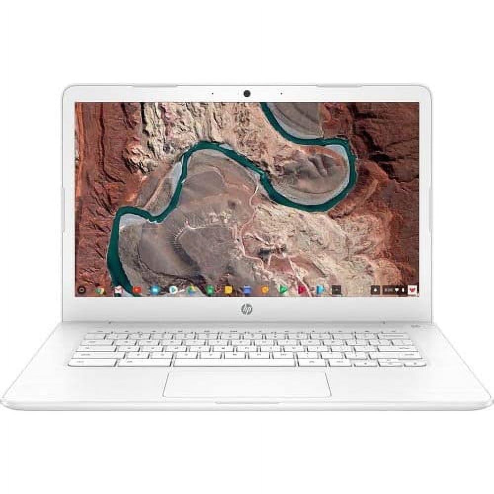 HP 14 14" Chromebook Intel Celeron N3350 4GB RAM 32GB eMMC Snow White - image 1 of 4
