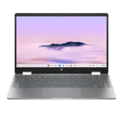 HP - 14 كمبيوتر محمول Chromebook Plus بشاشة تعمل باللمس عالية الدقة 2 في 1 مع Google AI - Intel Core i3 - ذاكرة 8 جيجابايت - 256 جيجابايت UFS - Meteor Silver