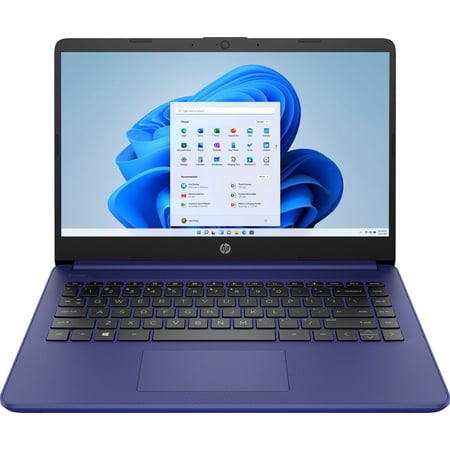 HP - 14" Laptop - Intel Celeron - 4GB Memory - 64GB eMMC - Indigo Blue