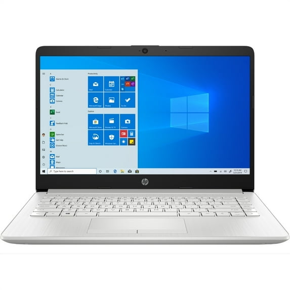 HP 14-DK1022 14" 4GB 128GB AMD Ryzen 3 3250U X2 2.6GHz Win10, Silver (Used-Good) (Used - Good)