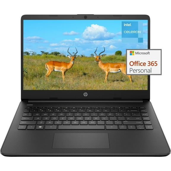 HP 14" Everyday Laptop Computer, Intel Quad-Core N4120, 8GB RAM, 384GB Storage(128GB eMMC+ 256GB microSD), Anti-Glare HD Display, Webcam, Win 11 S Mode