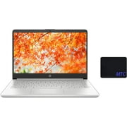 HP 14 FHD Laptop, AMD Ryzen 3 3250U Processorup to 3.5 GHz, 4GB RAM, 128GBSSD, Webcam, 1920 x 1080 Resolution, Bluetooth, Windows 11 S, Fast Charge, Silver, with MTC Mousepad