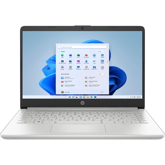 HP 14'' Full HD Screen Laptop, AMD Ryzen 3 3250U Processor, 8GB DDR4 RAM, 512GB SSD, USB Type-C, Wi-Fi, HD Webcam, HDMI, Windows 11 Home, Silver