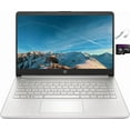 thumbnail image 1 of HP 14" HD BrightView Student Laptop, Intel N4120 Quad-Core, 16GB RAM, 128GB Storage(64GB eMMC+64GB SD Card), One Year Office 365, WiFi, Webcam, HDMI, USB-A&C, Win 11 S, USB 3.0 Hub, Natural Silver, 1 of 5