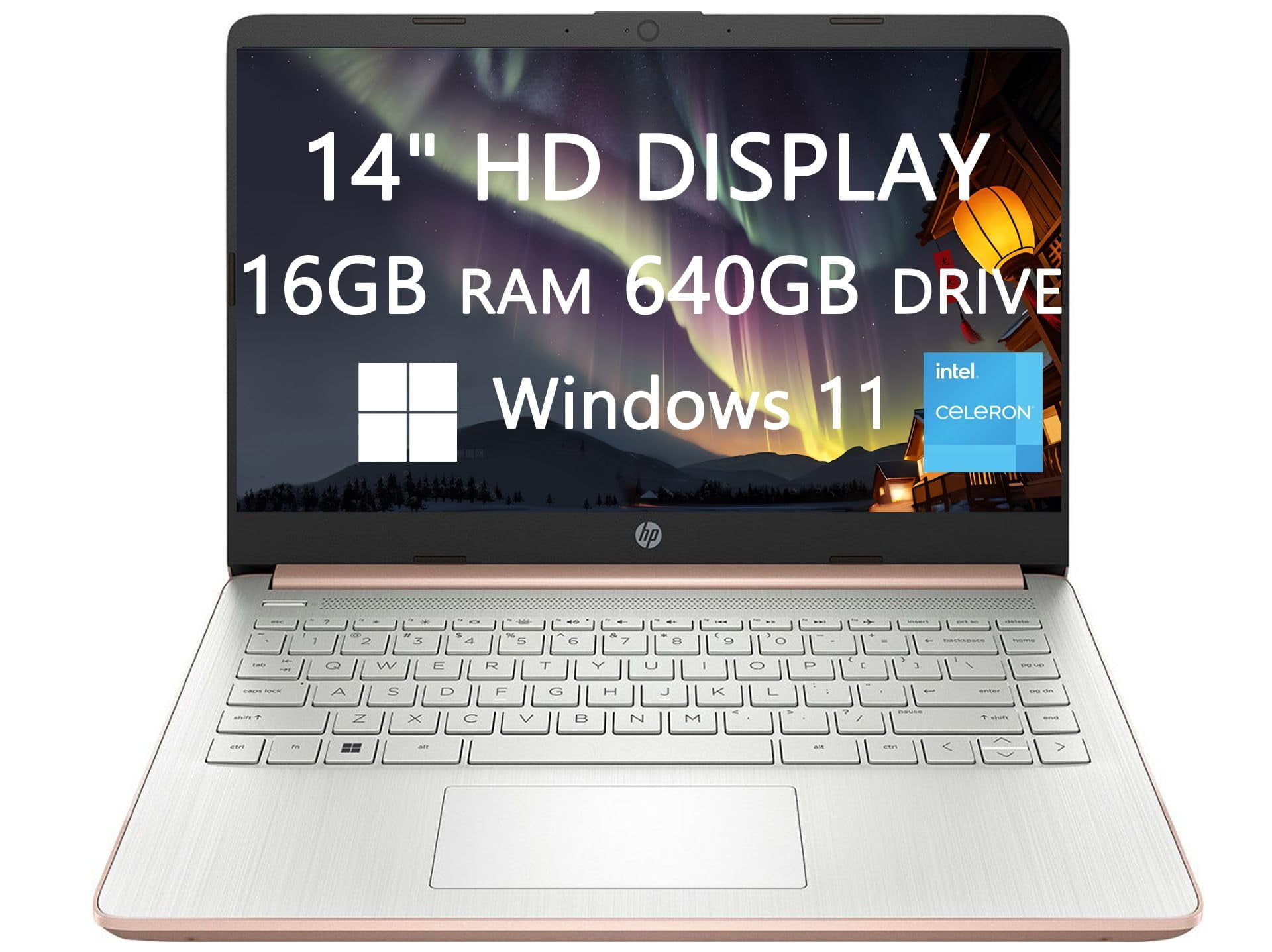 HP 14" HD Laptop for College Student & Business, Intel Processor N4120 ...