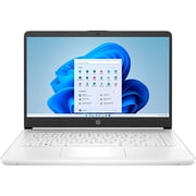 HP 14 HD Laptop Intel Celeron N4500 8GB RAM 64GB eMMC Windows 11 Home in S Mode, Snowflake White