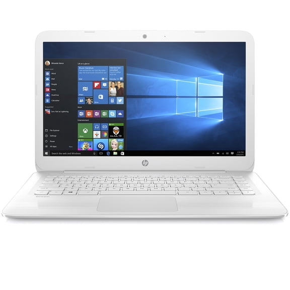 Pre-Owned HP 14inch HD Stream, Intel Celeron N4000 Up to 2.60GHz Processor, 4GB DDR4 Memory, 32GB SSD, Intel UHD Graphics, HDMI, Win10 S - Snow White N4000