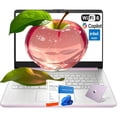 thumbnail image 1 of HP 14" HD Student Business Laptop, Intel Quad-Core N4120, 8GB RAM, 384GB Storage, (128GB eMMC+256GB SD Card), Webcam, HDMI, Bluetooth, WiFi, Win 11 S, Honey Lavender, 1 of 6