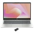 thumbnail image 1 of HP 14 Home/Business Laptop (Intel i7-1355U 10-Core, 14.0in 60 Hz Full HD (1920x1080), Intel Iris Xe, 64GB RAM, 512GB PCIe SSD, Backlit KB, Wifi, Webcam, Win 10 Pro) with USB-C Dock, 1 of 6