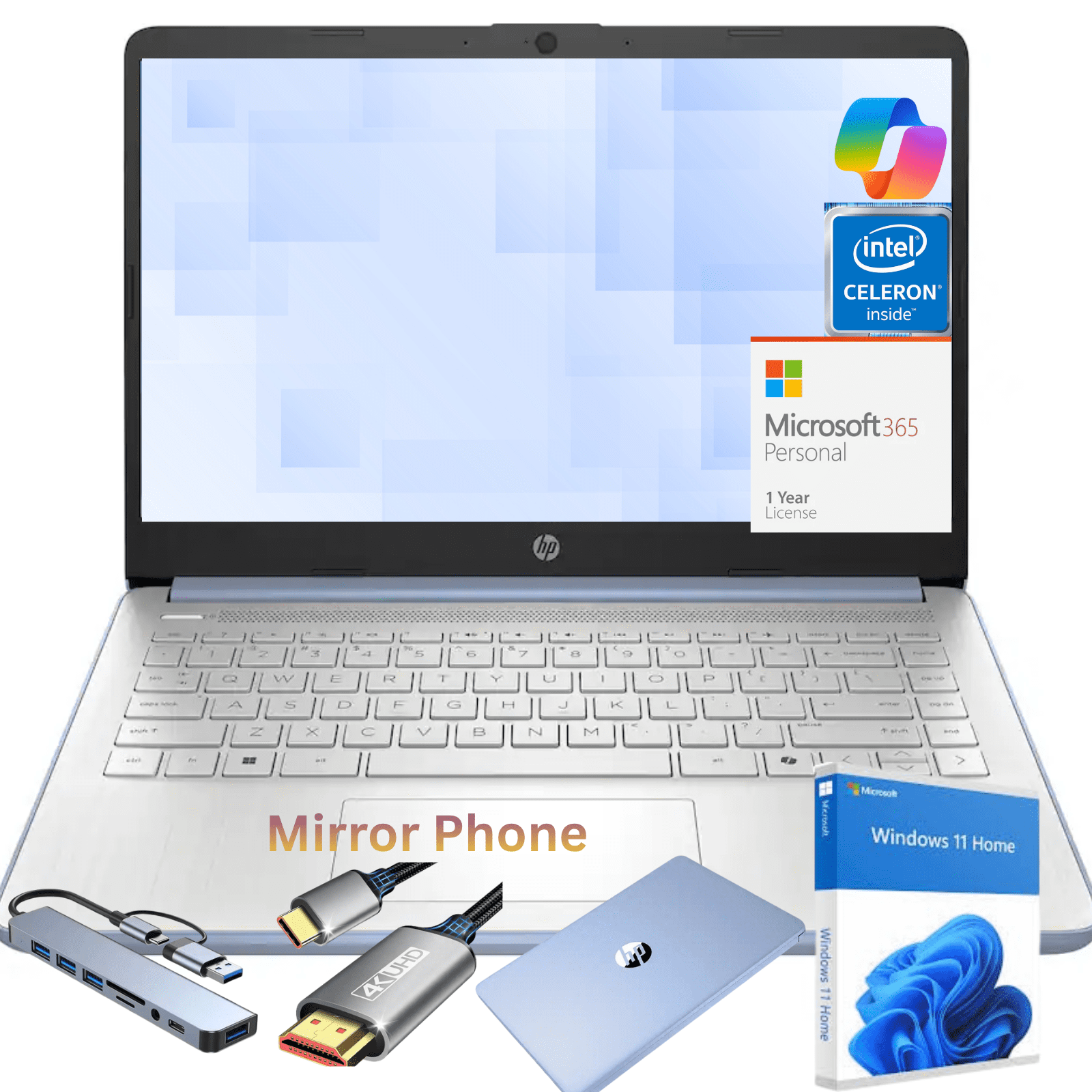 平*良様 Windowsノー14インチPCMicrosoft Office Wi HP 14 Laptop Thin & Light, Microsoft Office 365(one year), Intel