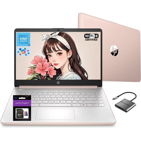 HP 14 Inch Student Laptop Office 365, Quad-Core Processor (Beat i3-1115G4), 16GB RAM 256GB Storage (128GB UFS+128GB SD Card), Computer for Business and Study Home with Wi-Fi 6 Win11, W/Accessories