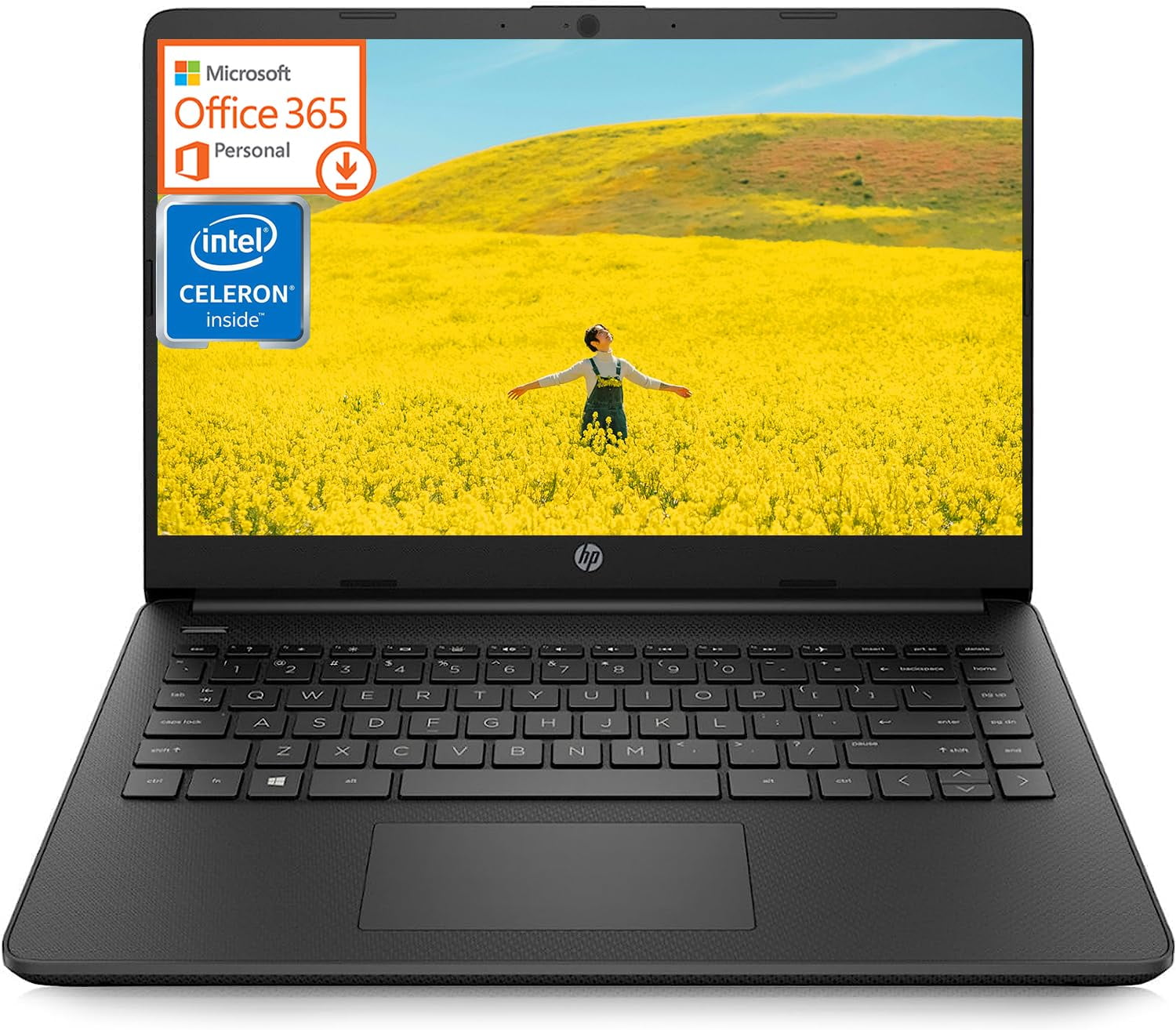 HP 14 Inch Thin and Light Laptop for Student and Business, Intel ...