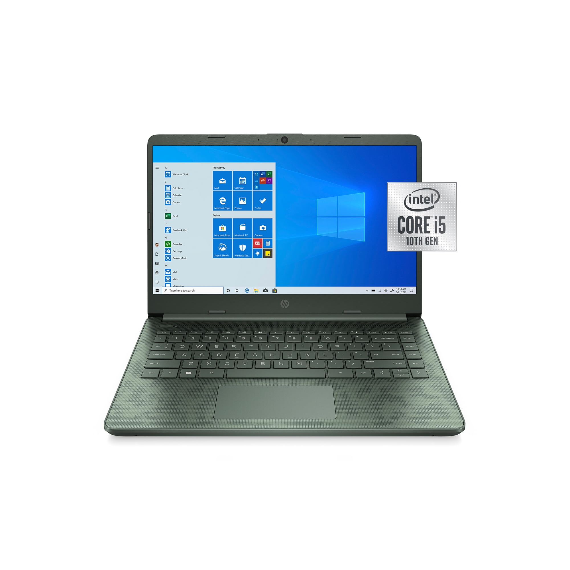 Acompañar Barra oblicua compromiso HP 14, Intel Core i5-1035G1, 8GB RAM, 256GB SSD, DIGI CAMO Laptop -  Walmart.com