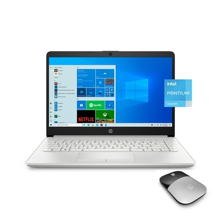 HP 14 Pentium 4GB/128GB w/Office 365 and Mouse