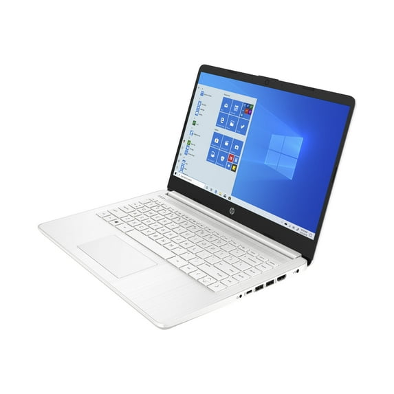 HP 14-fq0041nr - 3000 Series 3020E / 1.2 GHz - Win 10 Home in S mode - Radeon Graphics - 4 GB RAM - 64 GB eMMC - 14" 1366 x 768 (HD) - Wi-Fi 5 - snow white (keyboard frame), snowflake white (cover and