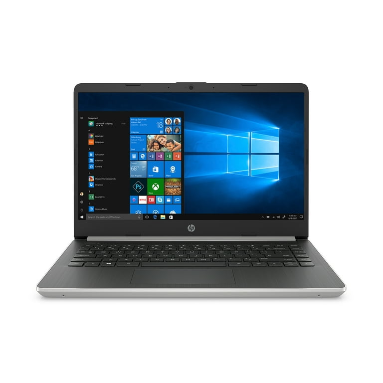 HP 14 Laptop, AMD Ryzen 3 3200U, 4GB SDRAM, 128GB SSD, Whisper Silver,  14-dk0028wm 