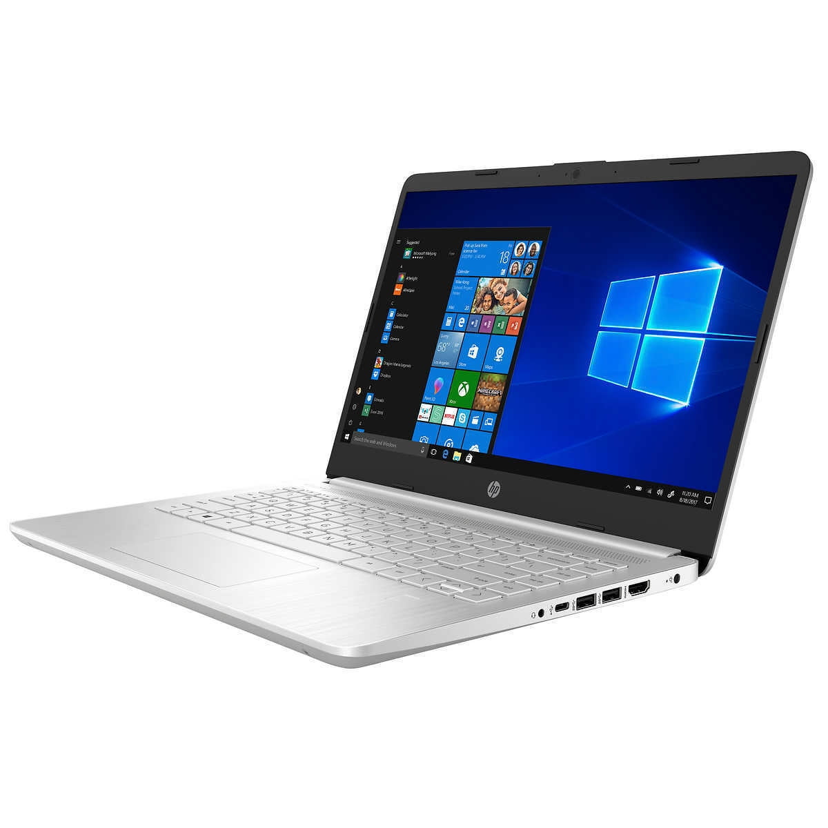 HP 14" Laptop: Core i3-1125G4, 256GB SSD, 8GB RAM, 14" Full HD IPS Display, Backlit Keyboard, Webcam, Bluetooth, Windows 10 S Silver 14-dq2043cl -