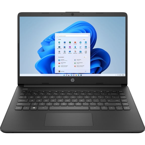 HP - 14" Laptop - Intel Celeron - 4GB Memory - 64GB eMMC - Jet Black