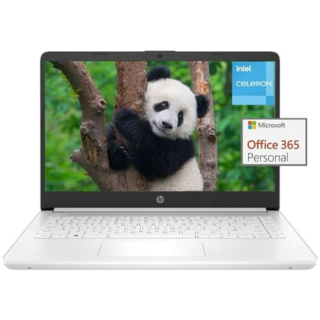 HP 14" Laptop for Student and Business - HD Display, Intel Quad-Core Processor, 8GB RAM, 192GB Storge(64G eMMC + 128GB Card), Intel UHD Graphics 600, Wi-Fi, Webcam, Win 11 Home in S Mode
