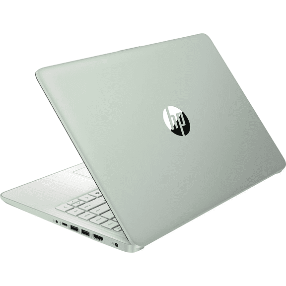 HP 14 Laptop Thin & Light, Microsoft Office 365(one year), Intel Quad-Core Processor, 4GB Memory, 128GB Storage, Windows 11 Home (Green)