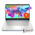 thumbnail image 1 of HP 14 Laptop Ultra Thin & Light, Intel N150 Quad-Core Processor, 16G RAM, 128GB SSD, HDMI, USB-C, WiFi 6, SD Card Reader, Microsoft Office 365 Included, Windows 11, Sky Blue, XtreDura Accessories, 1 of 5