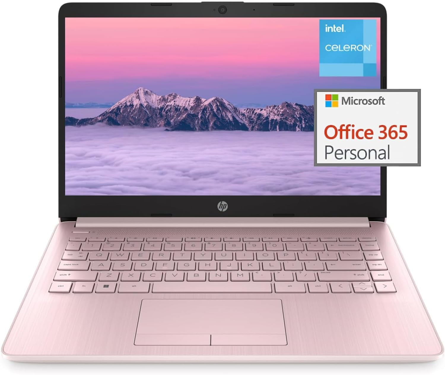 HP 14" Laptop with Ultral Light, Intel QuadCore N4120 Processor, 16GB