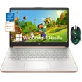 thumbnail image 1 of HP 14" Laptop for Student and Business,Intel Celeron N4120,8GB,256GB Storage(128GB eMMC+128GB Micro SD),HD Webcam,Win 11 H,Rose Gold, 1 of 6