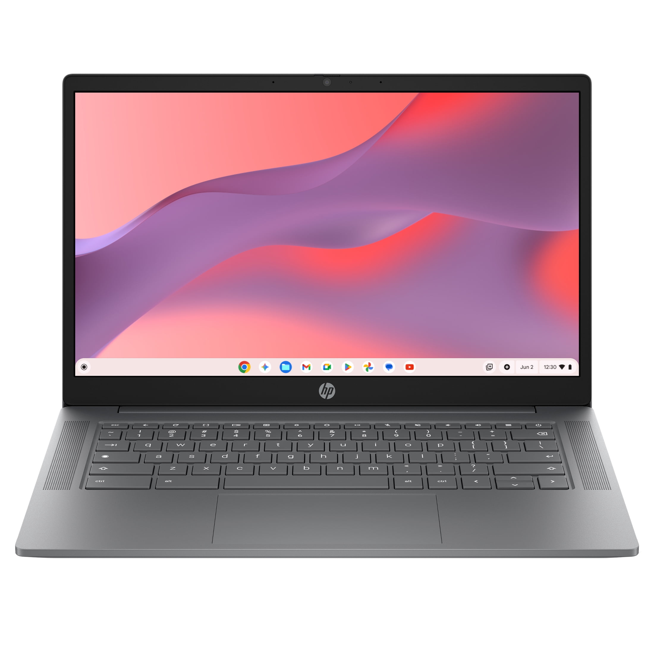 HP Chromebook 14 Laptop PC HD Chrome OS MediaTek Kompanio 540 4GB RAM 128GB UFS Meteor Silver Gemini