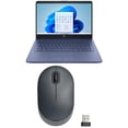 thumbnail image 1 of HP 14" PC Laptop, Intel Celeron N4000, 4GB RAM, 64GB HD, Windows 10S with 1 year Office 365, Blue, 14-cb171wm and onn. Wireless Computer Mouse with Nano Receiver, 1600 DPI, Gray Color, 1 of 3