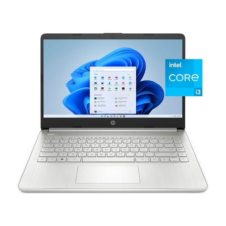 HP 14-dq2032wm 14" HD Touchscreen i3-1115G4 2.9GHz Intel UHD Graphics 4GB RAM 128GB SSD Win 11 Home Silver
