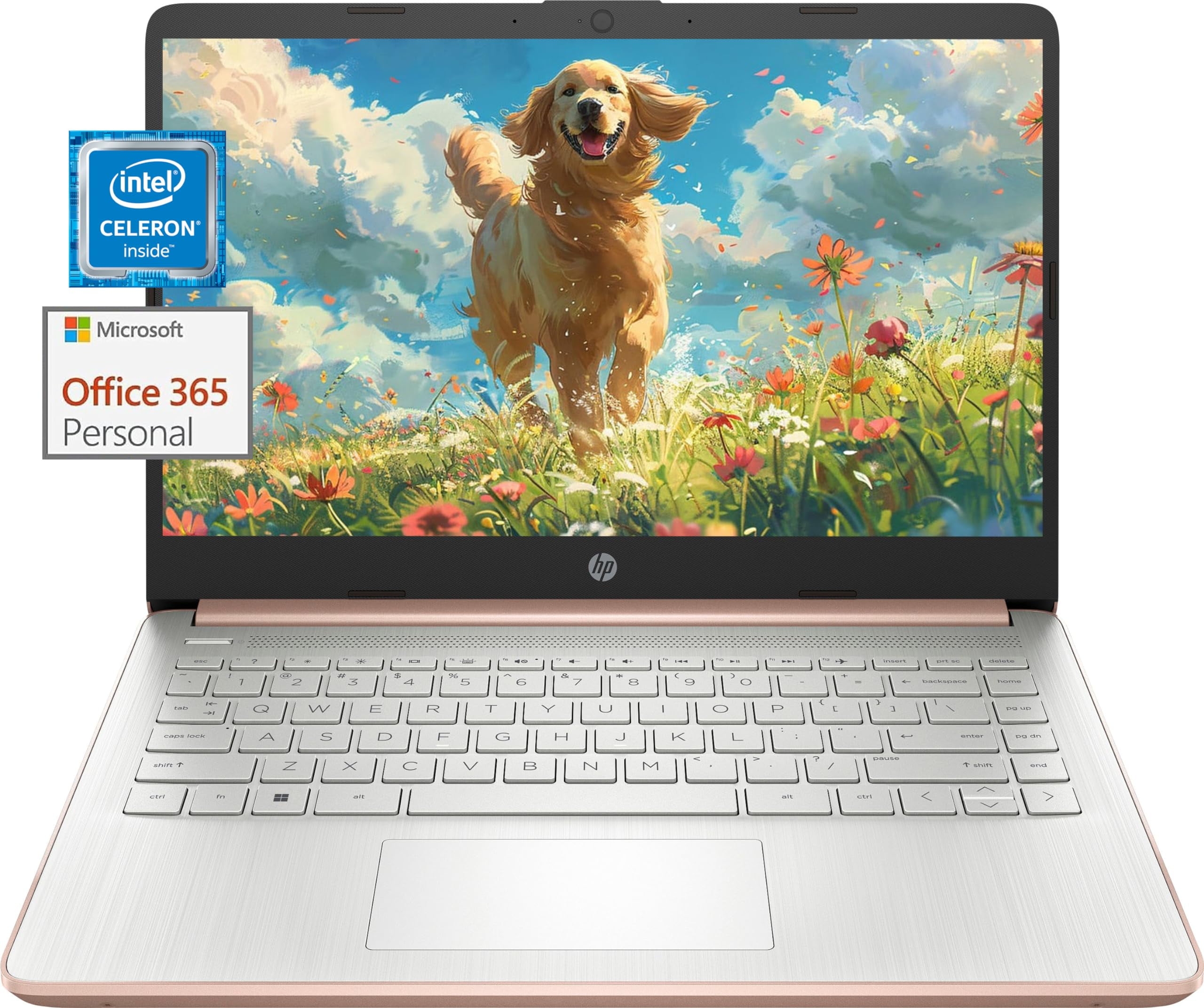 HP 14" Ultral Light Laptop, for Students and Business, Intel Quad-Core ...