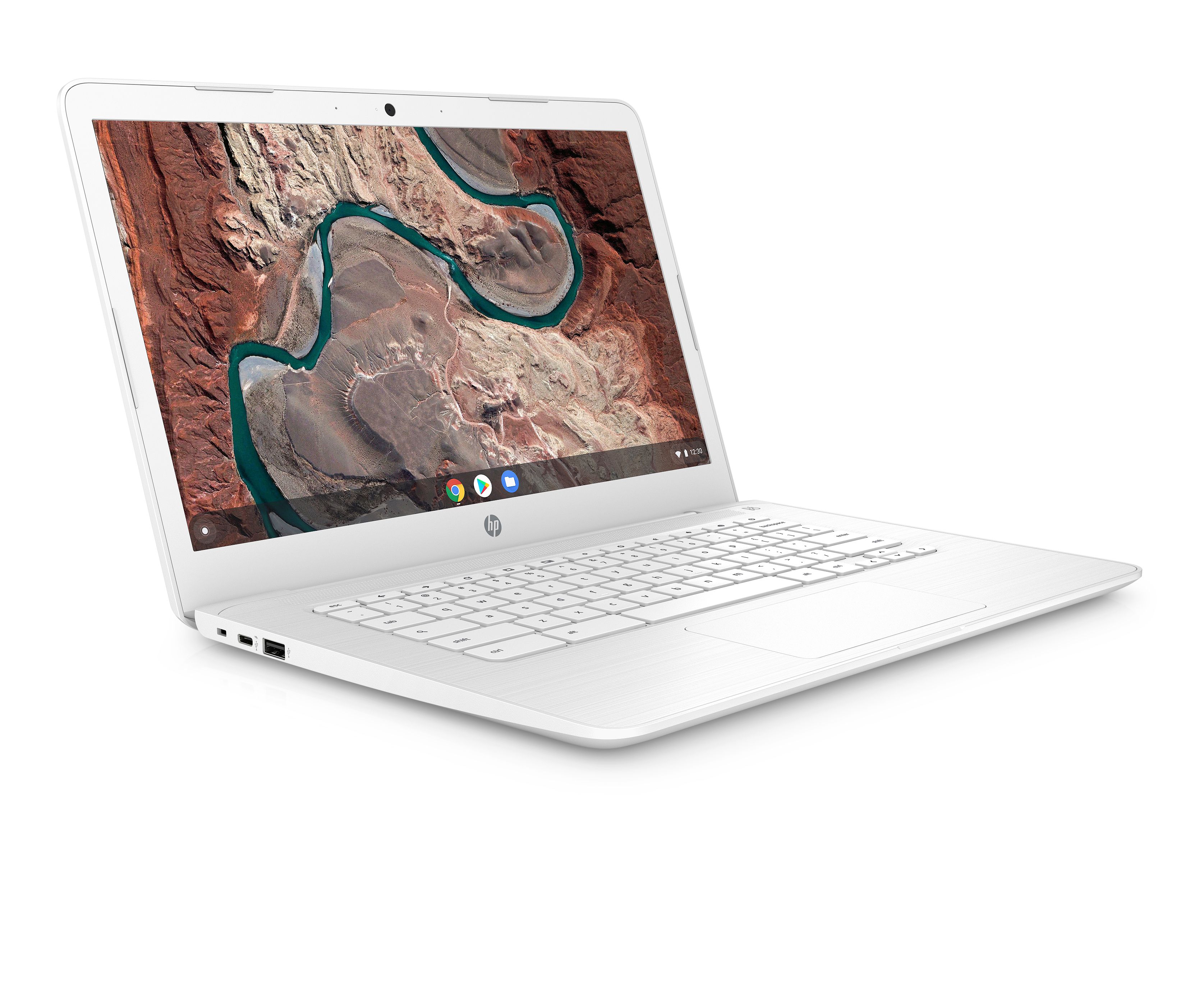 HP 14-db0050nr Snow White Chromebook, 14'' FHD IPS, AMD A4-9120, UMA Graphics, 32GB, 4GB Memory - image 1 of 4