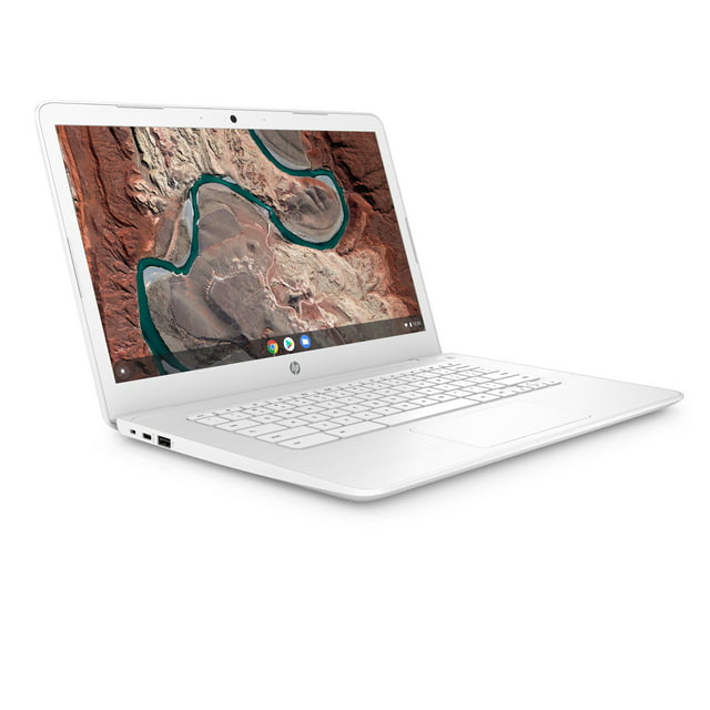 HP 14-db0050nr Snow White Chromebook, 14'' FHD IPS, AMD A4-9120, UMA Graphics, 32GB, 4GB Memory