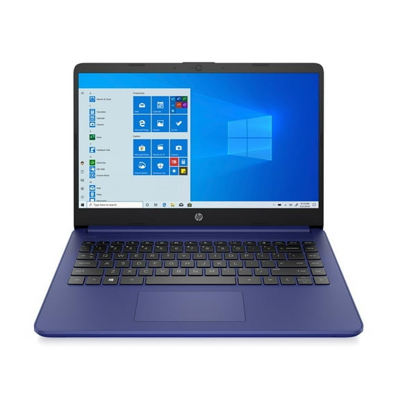 HP 14-fq0010nr 14" HD Notebook - AMD 3020e 1.2GHz - 4GB RAM 64GB eMMC Storage - Webcam - Windows 10 Home in S Mode - Microsoft 365 Trial - Indigo Blue