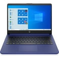 thumbnail image 1 of HP 14-fq0040nr 3020e, UMA, 4GB RAM, 14" 1366 x 768 HD, Touch, 64GB eMMC, 802.11ac 2x2 BT, HD Webcam, AMD 3000 Series processor, AMD Radeon Graphics, Windows 10 Home in S mode Laptop, Indigo blue, 1 of 6